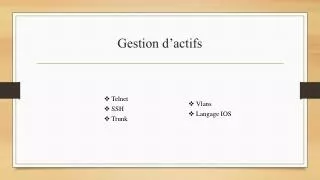 gestion d actifs