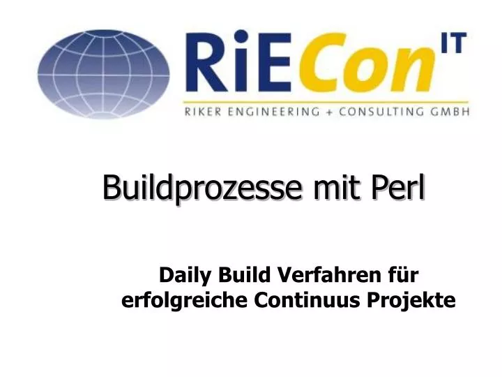 buildprozesse mit perl