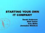 STARTING YOUR OWN IT COMPANY