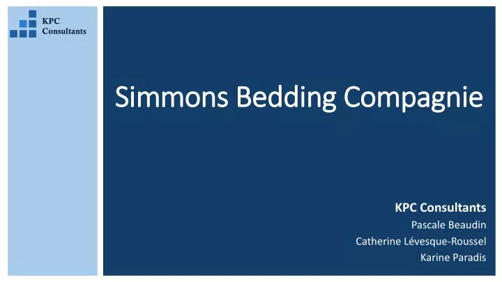 simmons bedding compagnie