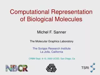 Computational Representation of Biological Molecules