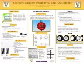 Coronary Phantom Design for K-edge Angiography