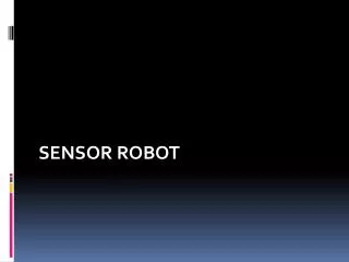 sensor robot