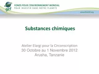 substances chimiques