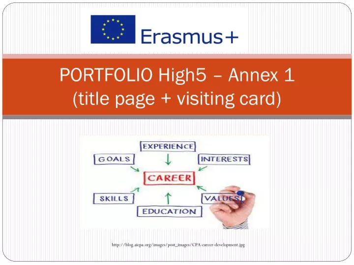 portfolio high5 annex 1 title page visiting card