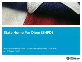 State Home Per Diem (SHPD)