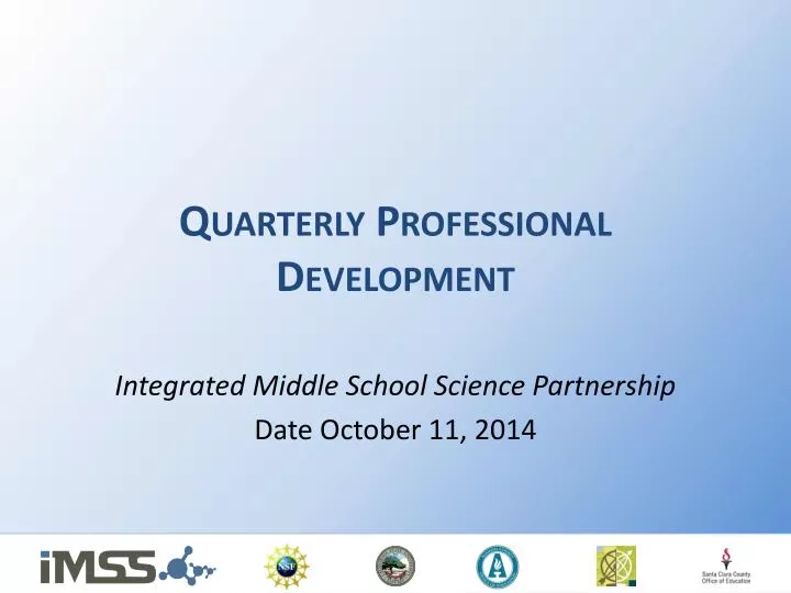 quarterly professional development