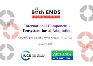 International Component - Ecosystem-based Adaptation