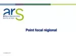 Point focal régional - slide 1