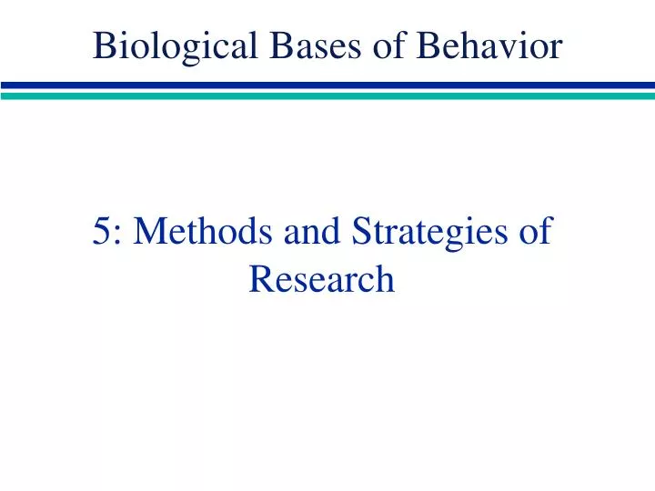 5 methods and strategies of research