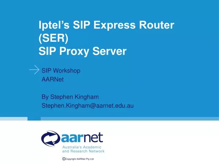iptel s sip express router ser sip proxy server