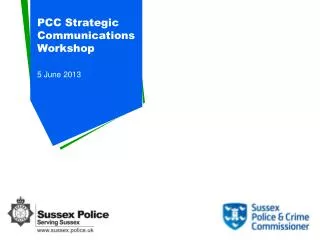 PCC Strategic Communications Workshop
