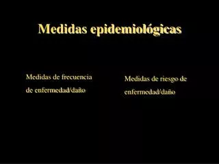 medidas epidemiol gicas