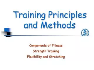 Training Principles and Methods