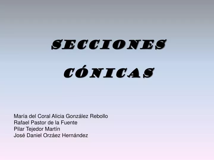 secciones c nicas