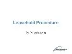 Leasehold Procedure