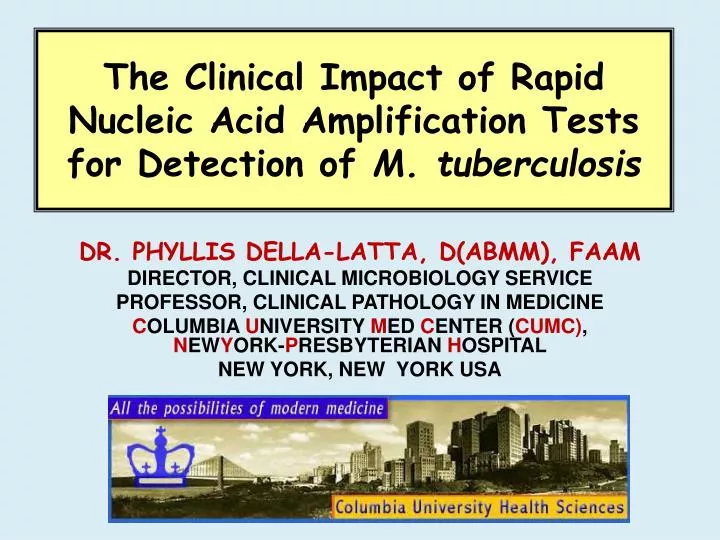 the clinical impact of rapid nucleic acid amplification tests for detection of m tuberculosis