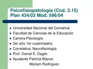 psicofisiopatolog a cod 3 15 plan 434 03 mod 596 04