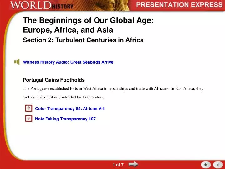 the beginnings of our global age europe africa and asia