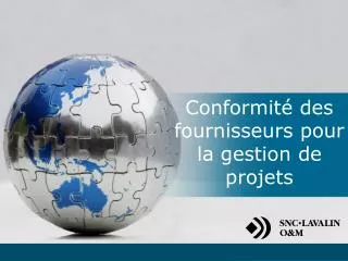 conformit des fournisseurs pour la gestion de projets