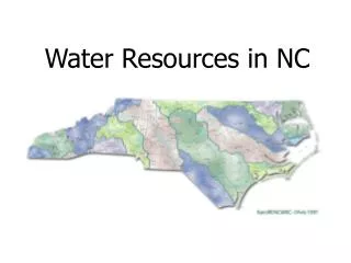 Water Resources in NC