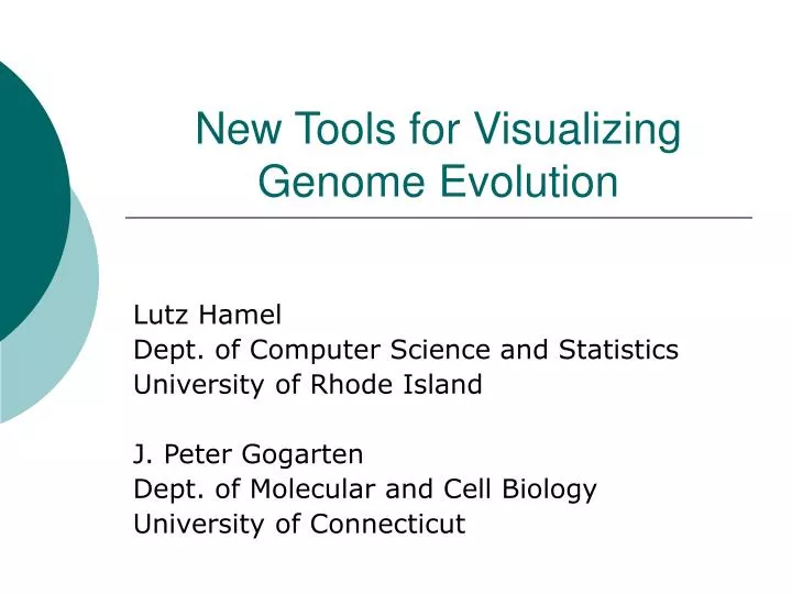 new tools for visualizing genome evolution
