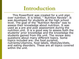 introduction