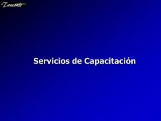 servicios de capacitaci n