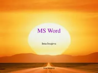 ms word