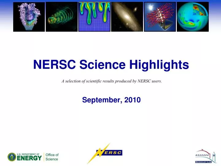 nersc science highlights