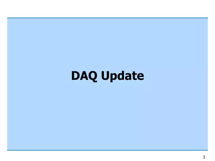 daq update