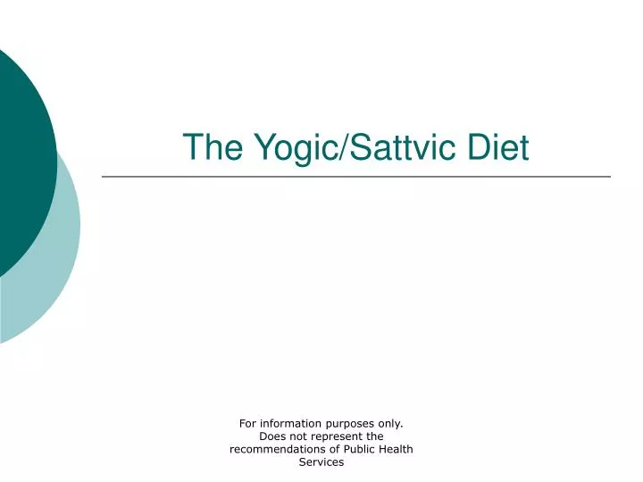 the yogic sattvic diet