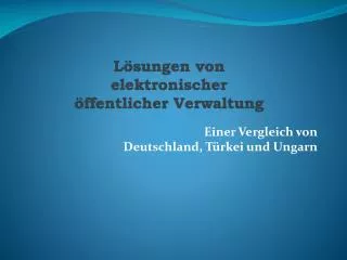 einer vergleich von deutschland t rkei und ungarn