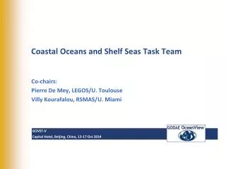 Coastal Oceans and Shelf Seas Task Team