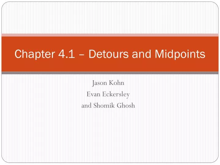 chapter 4 1 detours and midpoints
