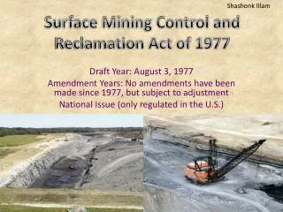 Surface Mining Control and Reclamation Act of 1977