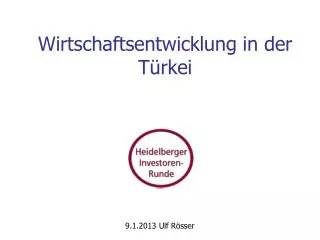 wirtschaftsentwicklung in der t rkei