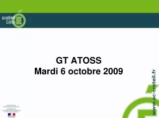 gt atoss mardi 6 octobre 2009