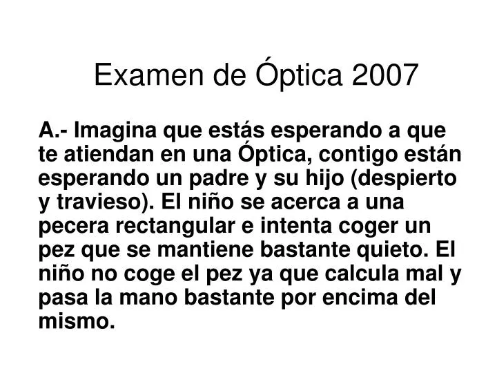 examen de ptica 2007