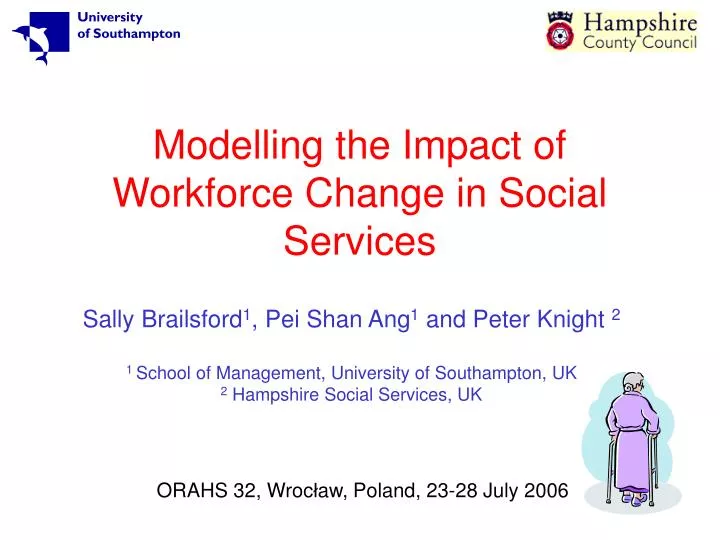 modelling the impact of workforce change in social services