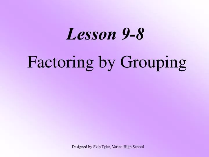 lesson 9 8