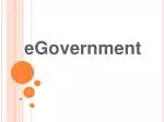 eGovernment - slide 1