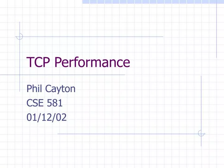 tcp performance