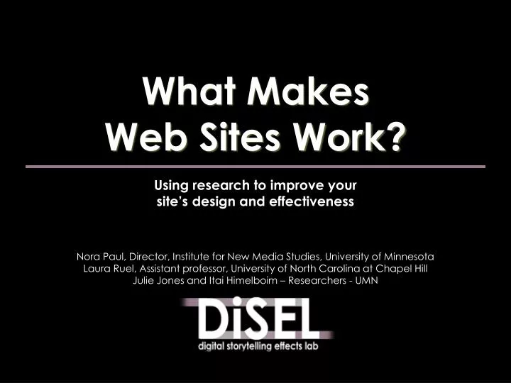 using research to improve your site s design and effectiveness