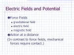 Electric Fields and Potential - slide 1