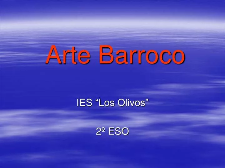 arte barroco