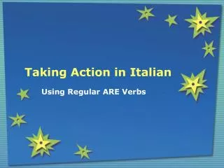 Taking Action in Italian