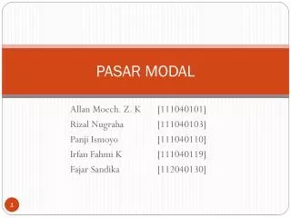 pasar modal