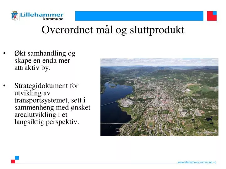 overordnet m l og sluttprodukt