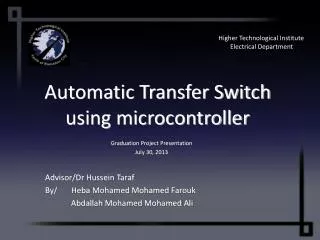 Automatic Transfer Switch using microcontroller